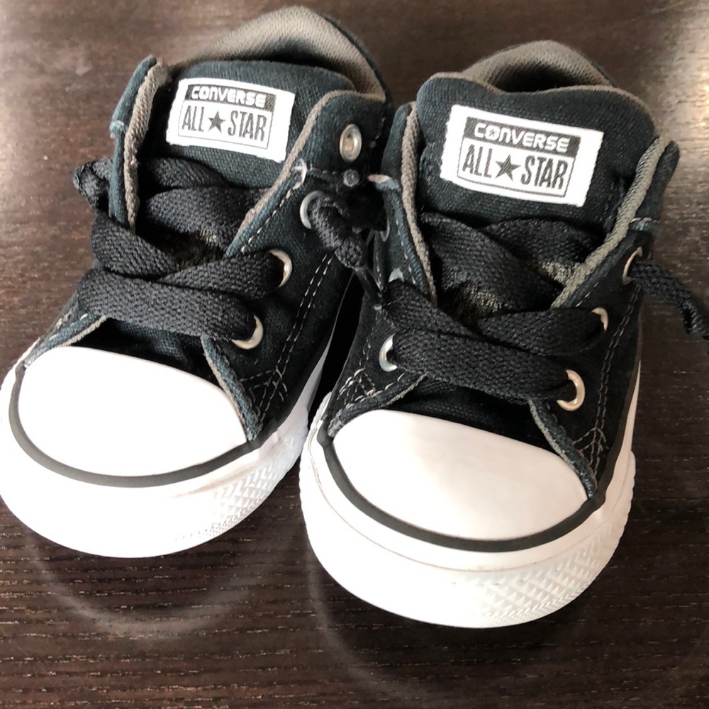 Converse black slip on sneaker size 6